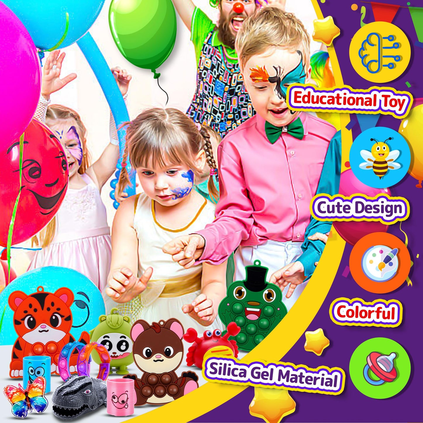 1000 PCS Party Favors for Kids, Bulk Fidget Toys,Goodie Bags Stuffers, Treasure Box Toy for Classroom Prizes, Birthday Gifts, Stocking Pinata Filler Stuffers